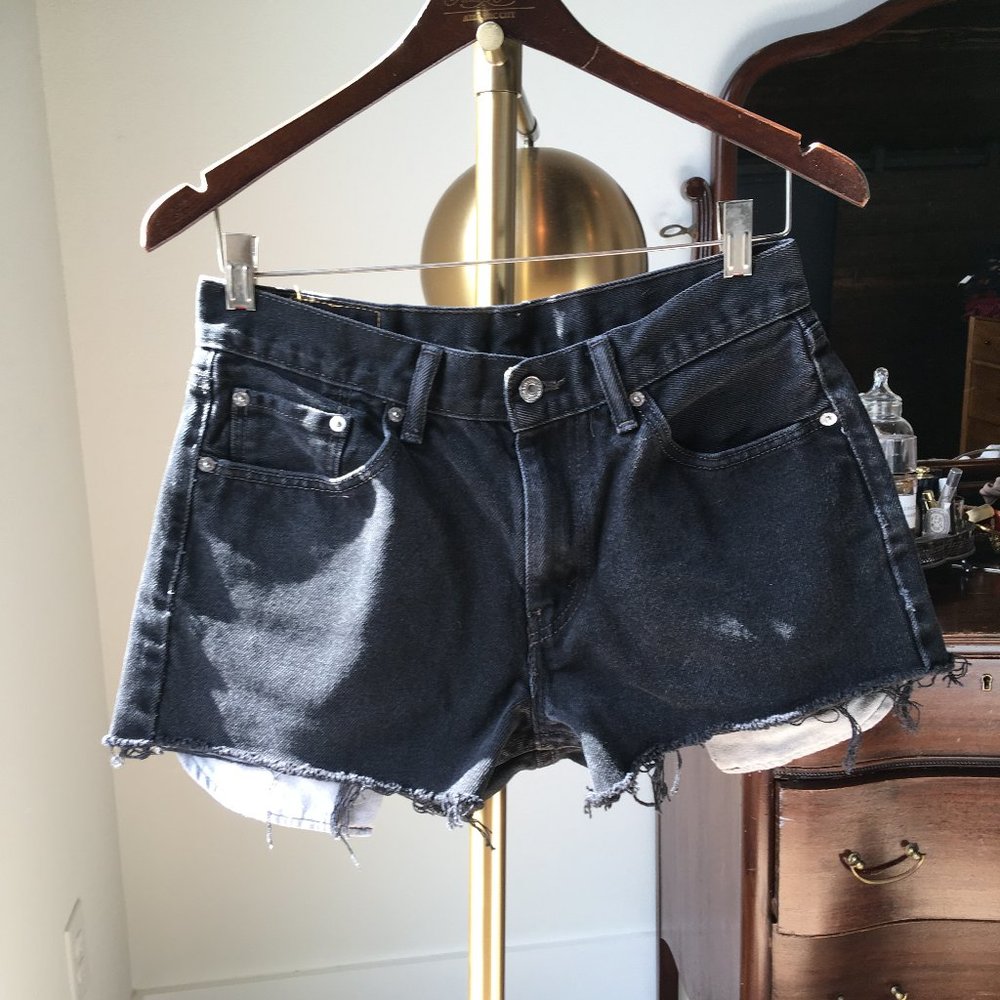 levi's 505 cutoffs - black - W30